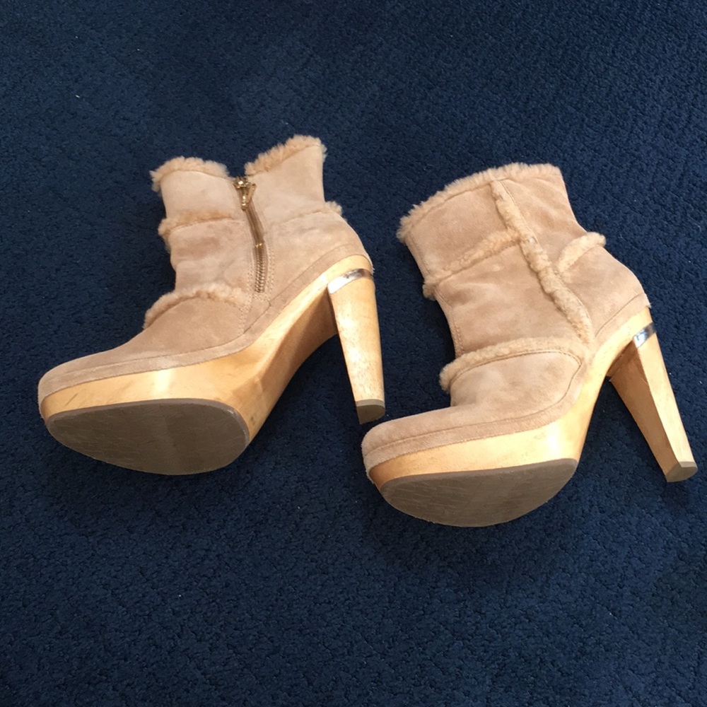 Diane Von Furstenberg Tan Heeled Boots